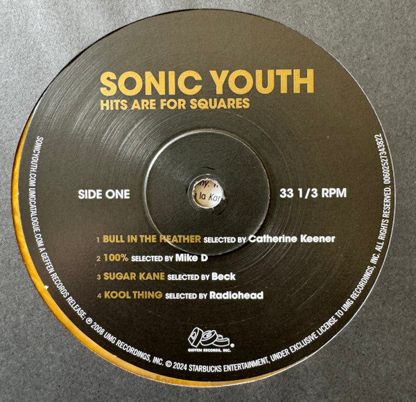 Sonic Youth : Hits Are For Squares (2xLP, RSD, Comp, Ltd, RE, Gol)