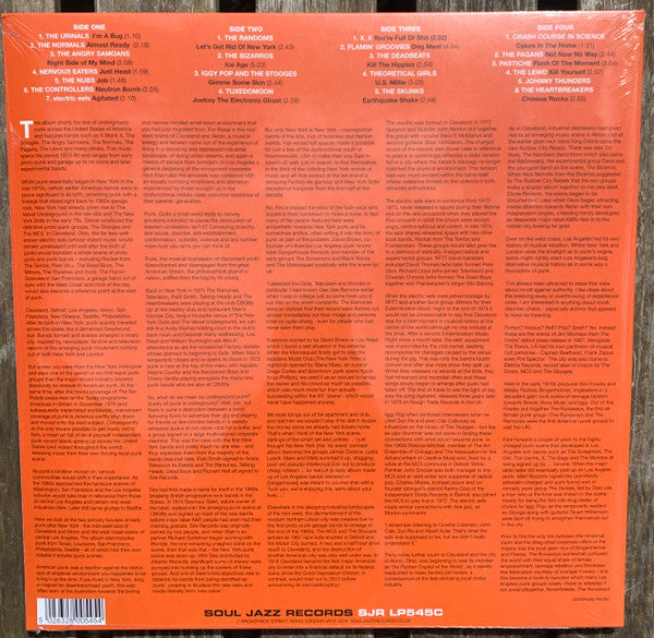 Various : Punk 45: Kill The Hippies! Kill Yourself! The American Nation Destroys Its Young (Underground Punk In The United States Of America, 1973-1980 Vol. 1) RSD 24 Orange Vinyl (LP, 2 x)