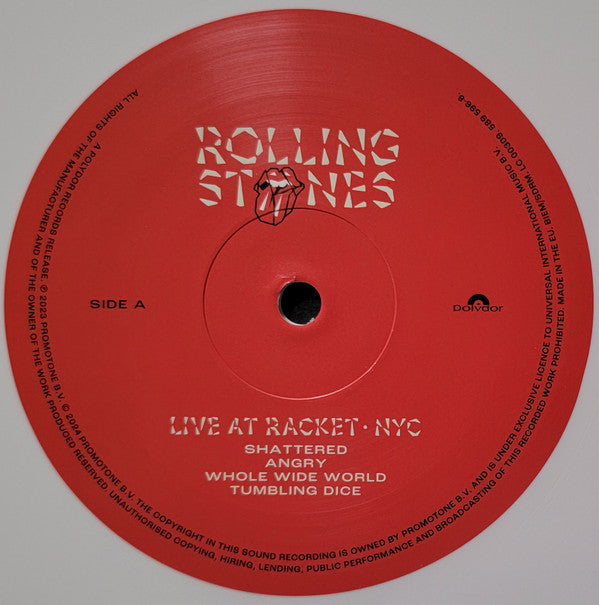 The Rolling Stones : Live At Racket · NYC (12", EP, RSD, Ltd, Whi)