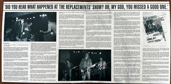 The Replacements : Not Ready For Prime Time: Live At The Cabaret Metro, 1986 (2xLP, RSD, Ltd)