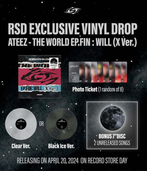 Ateez (2) : The World Ep.Fin : Will (X Ver.) (LP, Album, 15,)