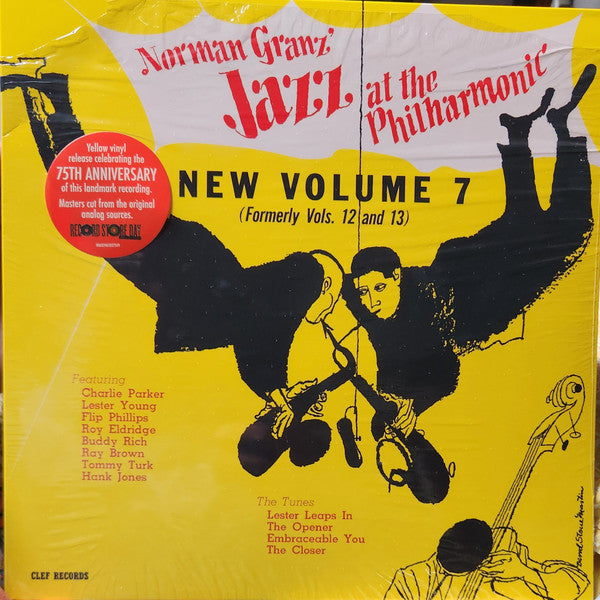 Jazz At The Philharmonic : Norman Granz' Jazz At The Philharmonic - New Volume 7 (Formerly Vols. 12 And 13) (LP, RSD, Comp, Ltd, RE, S/Edition, Yel)