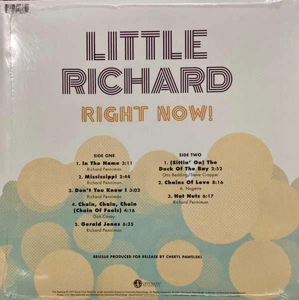 Little Richard : Right Now! (LP, RSD, RE, Sun)