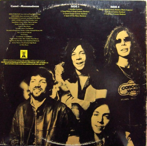Camel : Moonmadness (LP, Album, Gat)