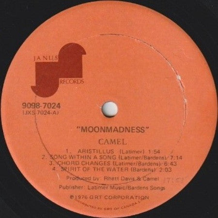Camel : Moonmadness (LP, Album, Gat)
