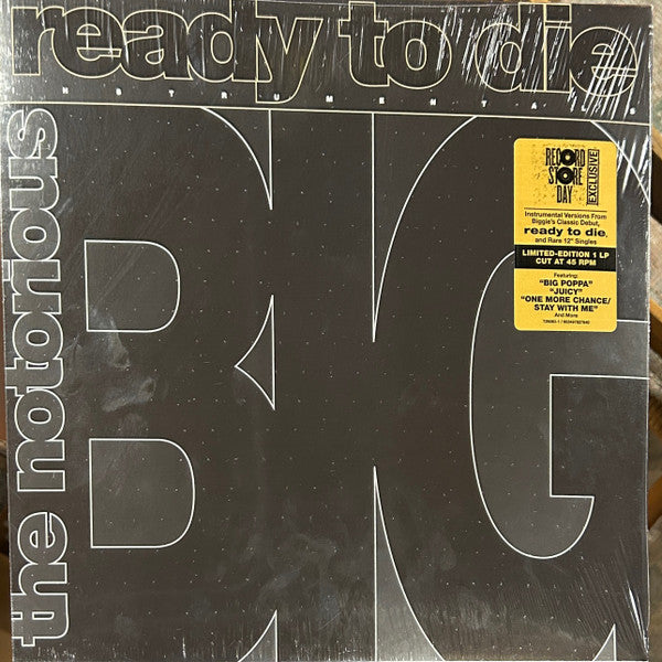 Notorious B.I.G. : Ready To Die Instrumentals (LP, RSD, Ltd)