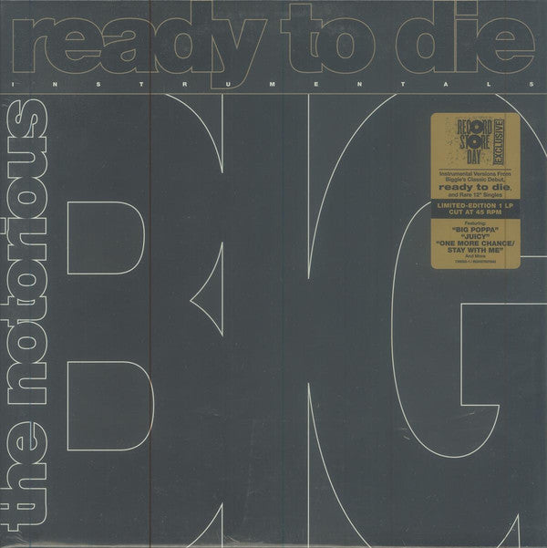 Notorious B.I.G. : Ready To Die Instrumentals (LP, RSD, Ltd)