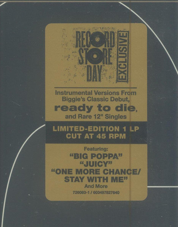 Notorious B.I.G. : Ready To Die Instrumentals (LP, RSD, Ltd)