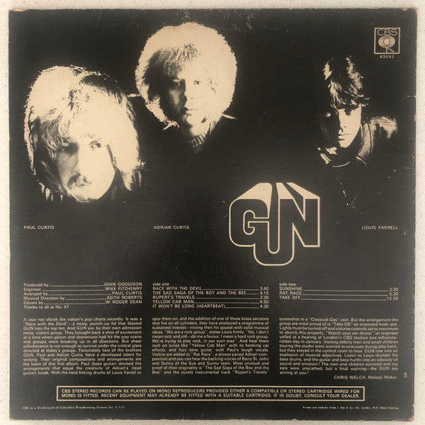 The Gun : Gun (LP, RE, Red)