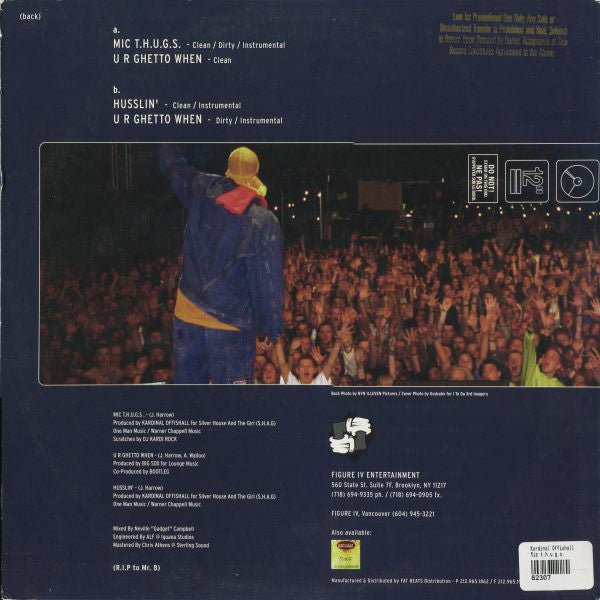 Kardinal Offishall : MIC T.H.U.G.S. / Husslin' / U R Ghetto When (12")