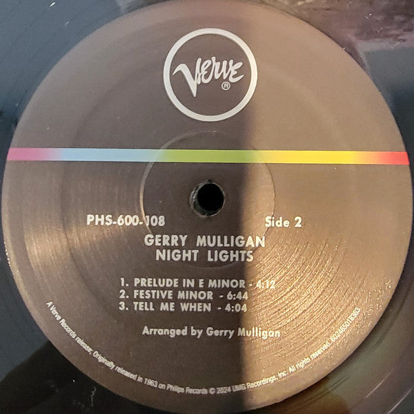 Gerry Mulligan : Night Lights (LP, Album, RE, 180)