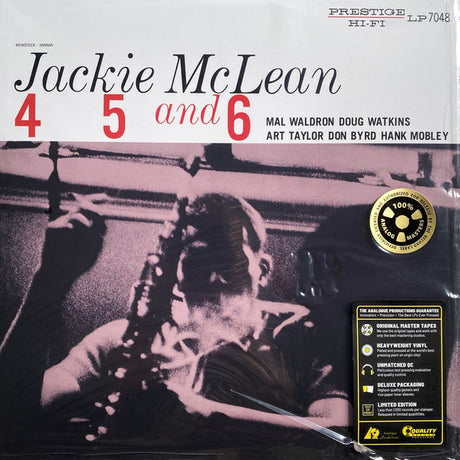 Jackie McLean : 4, 5 And 6 (LP, Album, Mono, Ltd, RE, RP, 180)