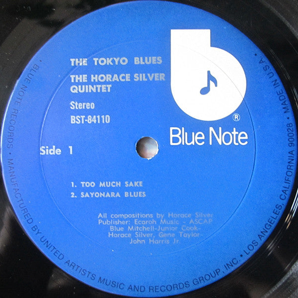 The Horace Silver Quintet : The Tokyo Blues (LP, Album, RE, Whi)