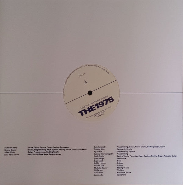 The 1975 : Being Funny In A Foreign Language (LP, Album, Cle)