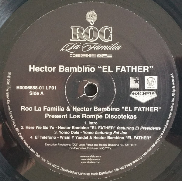 Hector El Father : Los Rompe Discotekas (2xLP, Comp)