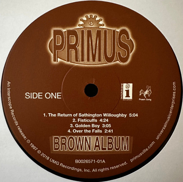 Primus : Brown Album (2xLP, Album, RE, RM, RP, 180)