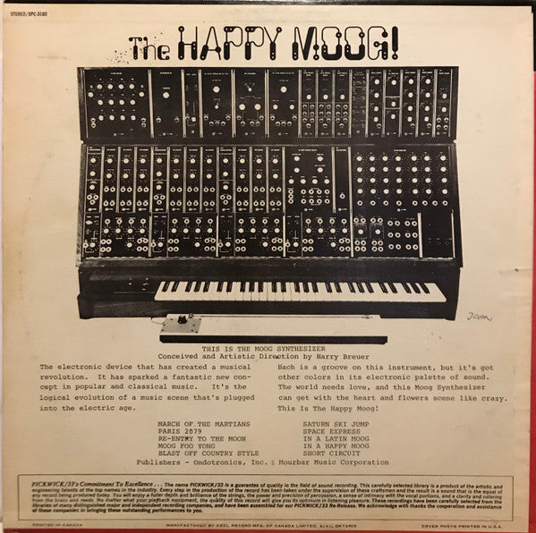 Jean-Jacques Perrey & Harry Breuer : The Happy Moog! (LP, Album)