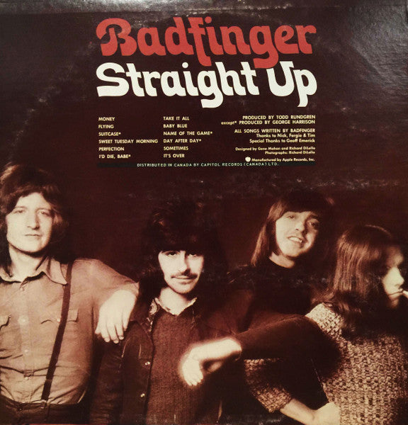 Badfinger : Straight Up (LP, Album)