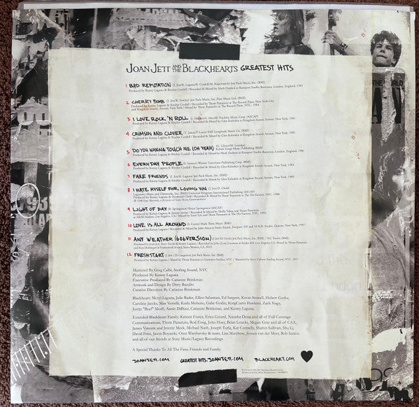 Joan Jett & The Blackhearts : Greatest Hits (LP, Comp, RE, RP)