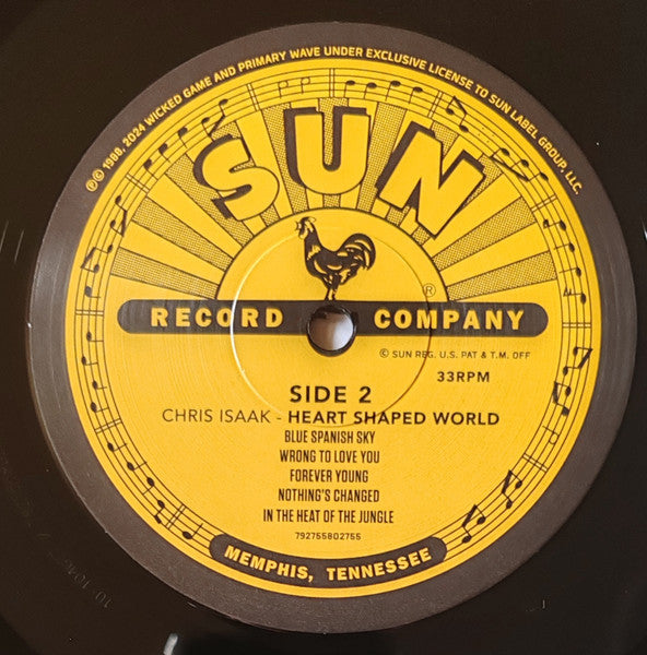 Chris Isaak : Heart Shaped World (LP, Album, RE)