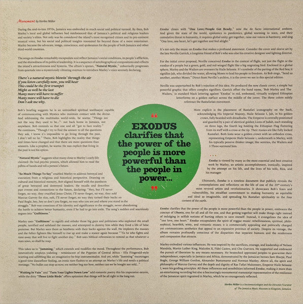 Bob Marley & The Wailers : Exodus (LP, Ltd, Num, RE, Alt + 10", EP)