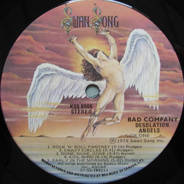 Bad Company (3) : Desolation Angels (LP, Album, Gat)
