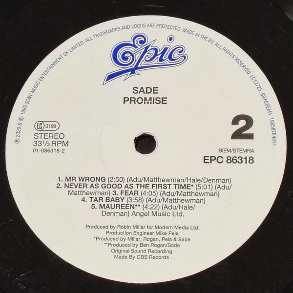 Sade : Promise (LP, Album, Gat)