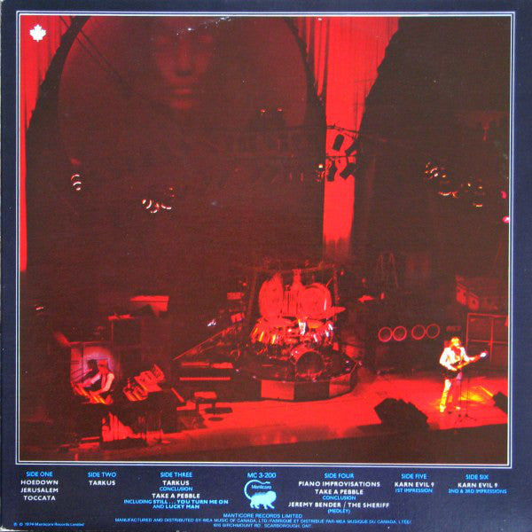 Emerson, Lake & Palmer : Welcome Back My Friends To The Show That Never Ends - Ladies And Gentlemen (3xLP, Album)