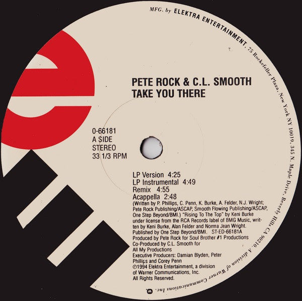 Pete Rock & C.L. Smooth : Take You There (12", Single)