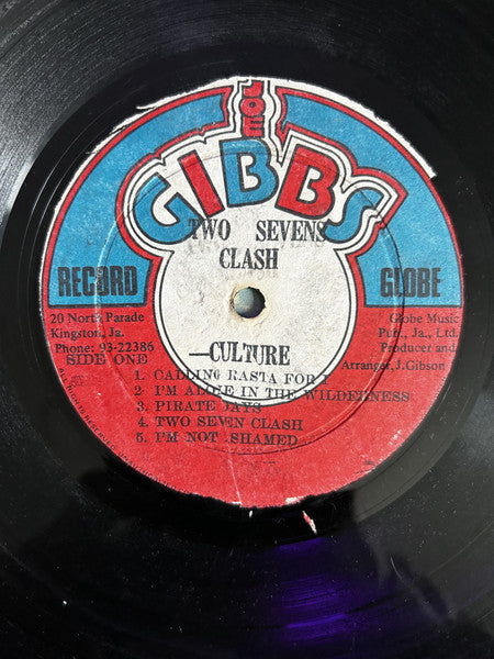 Culture : Two Sevens Clash (LP, Album)