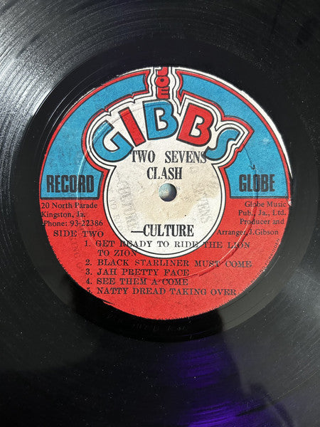 Culture : Two Sevens Clash (LP, Album)