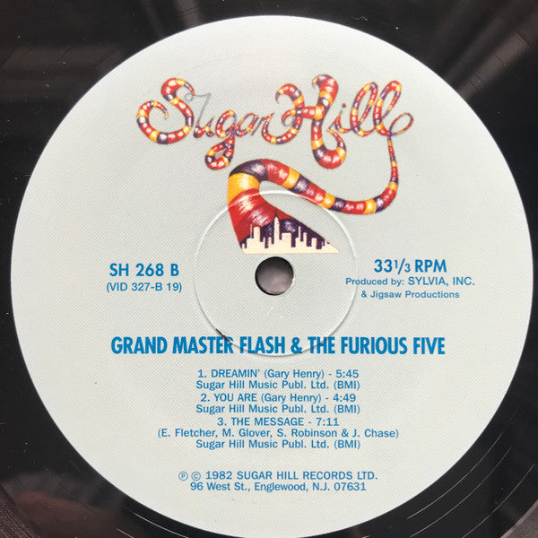 Grandmaster Flash & The Furious Five : The Message (LP, Album, RE)