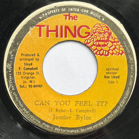 Junior Byles / The Reggae Crusaders : Can You Feel It? / I A Feel It!! (7")
