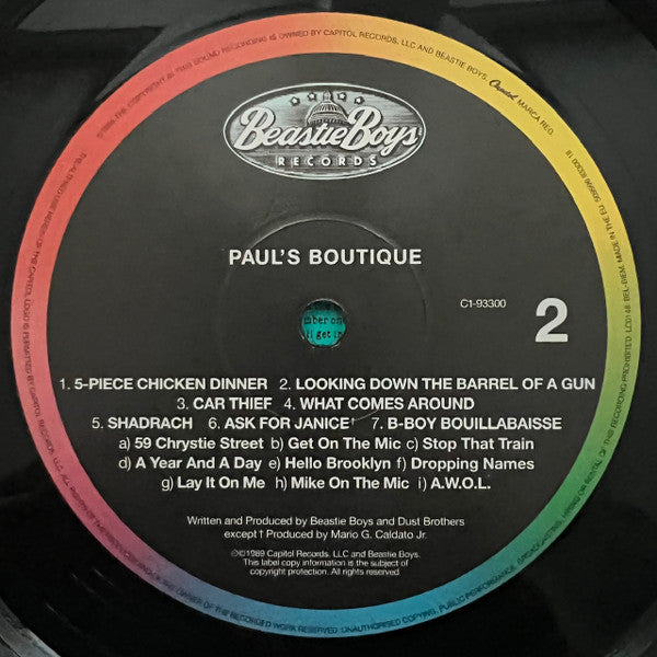 Beastie Boys : Paul's Boutique (LP, Album, RE, RM, 180)