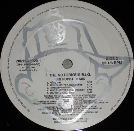 Notorious B.I.G. : Big Poppa / Who Shot Ya? / Warning (12", RE)