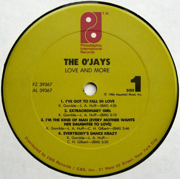The O'Jays : Love And More (LP, Album)