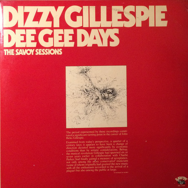 Dizzy Gillespie : Dee Gee Days (2xLP, Comp)