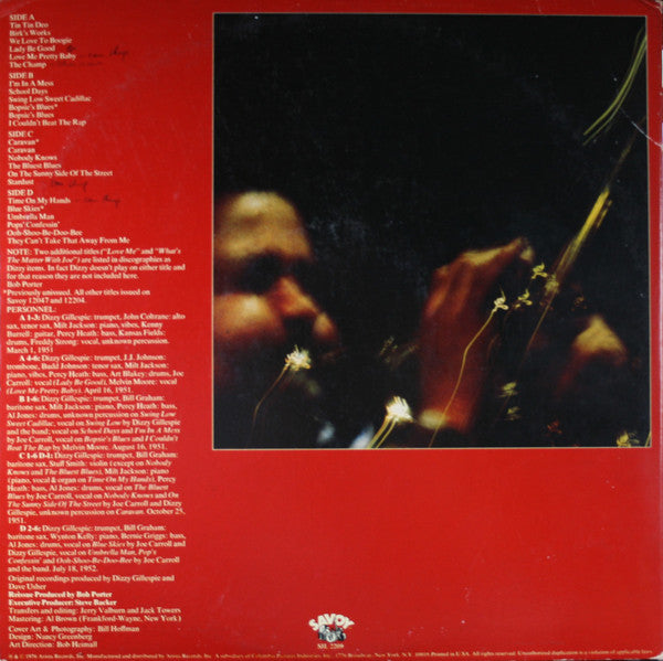 Dizzy Gillespie : Dee Gee Days (2xLP, Comp)