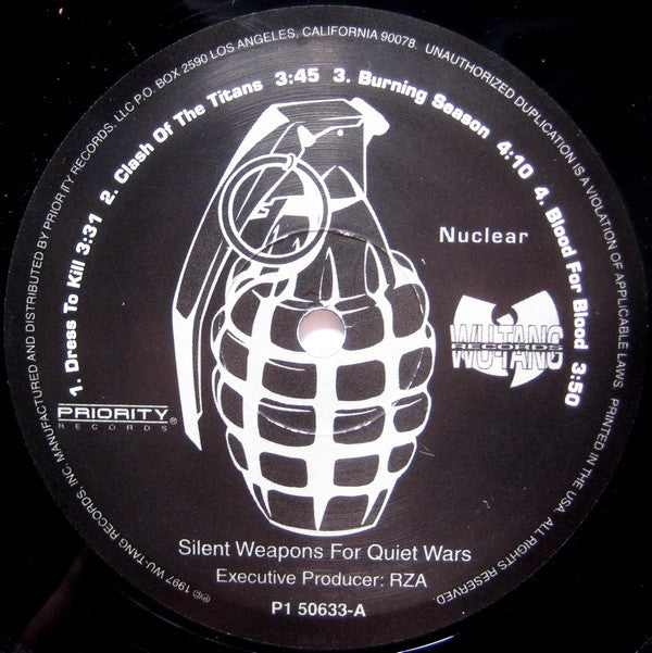 Killarmy : Silent Weapons For Quiet Wars (2xLP, Album)