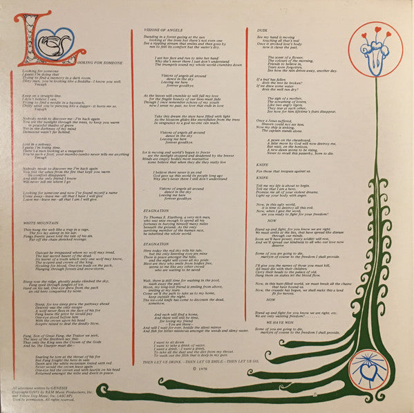 Genesis : Trespass (LP, Album, RE, Gat)