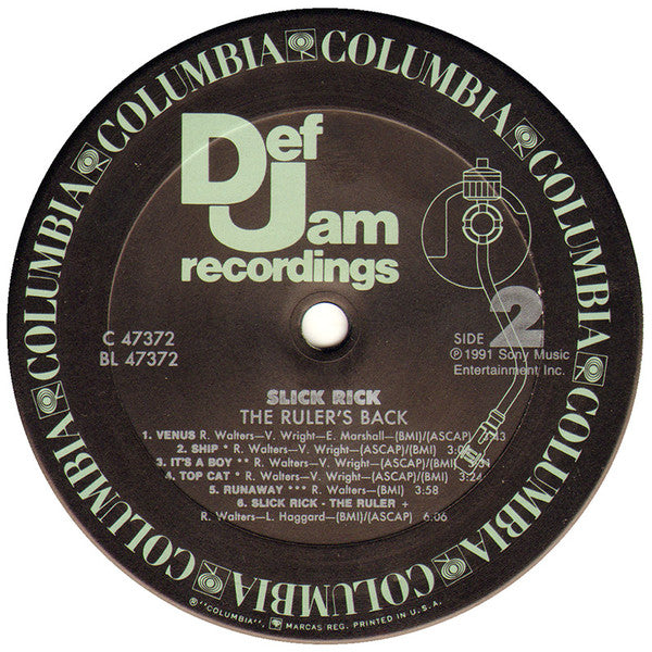 Slick Rick : The Ruler's Back (LP, Album)