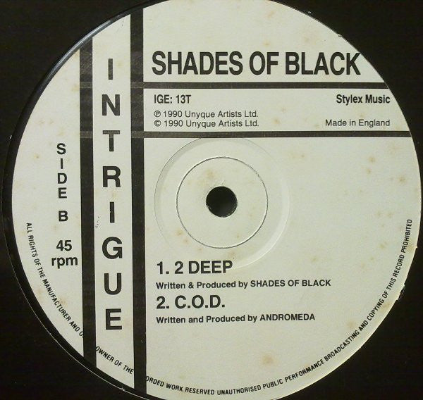 Shades Of Black : Make U Mine (12")