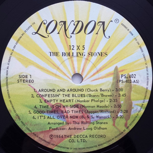 The Rolling Stones : 12 X 5 (LP, Album, RE)