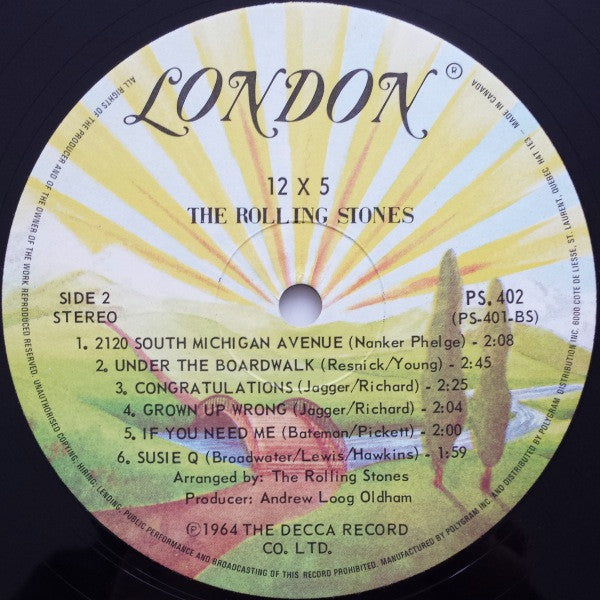 The Rolling Stones : 12 X 5 (LP, Album, RE)