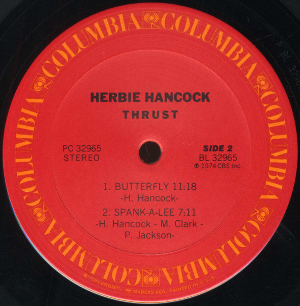 Herbie Hancock : Thrust (LP, Album, Pit)