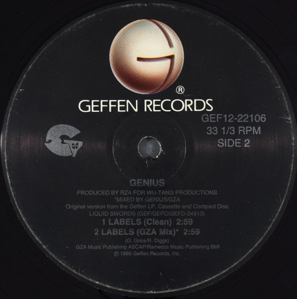 The Genius / GZA : Liquid Swords (12")