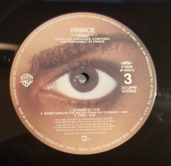 Prince : 1999 (2xLP, Album)