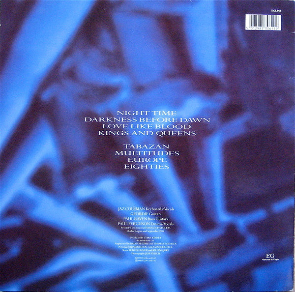 Killing Joke : Night Time (LP, Album, RE)