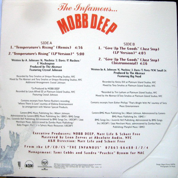 Mobb Deep : Temperature's Rising / Give Up The Goods (12")
