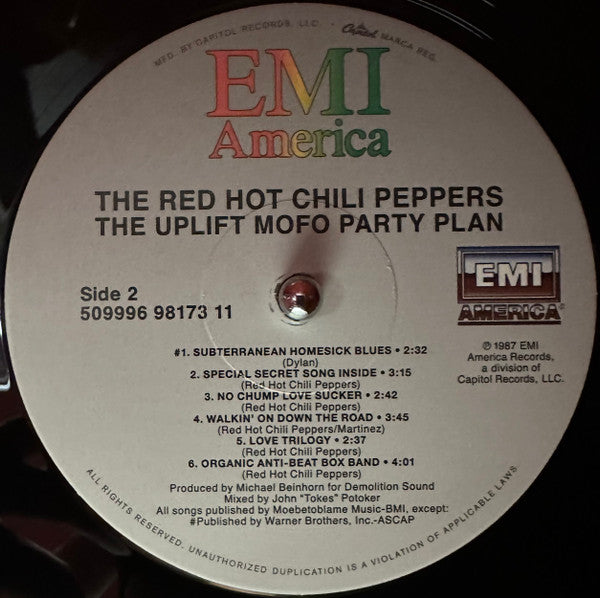 Red Hot Chili Peppers : The Uplift Mofo Party Plan (LP, Album, RE)